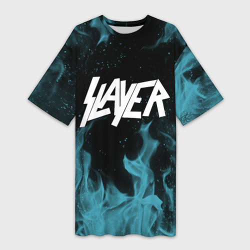 Платье-футболка 3D Slayer, цвет 3D печать