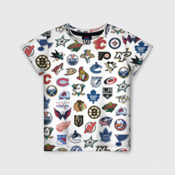 Логотипы НХЛ – Детская футболка 3D с принтом купить со скидкой в -33%