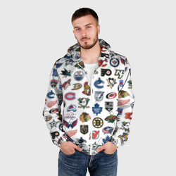 Мужская ветровка 3D Логотипы НХЛ - фото 2