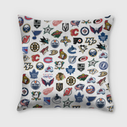 Логотипы НХЛ – Подушка с принтом купить
