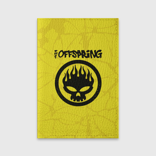 Обложка для паспорта матовая кожа The Offspring, цвет оранжевый