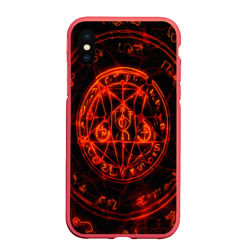 Чехол для iPhone XS Max матовый Пентаграмма pentagramma