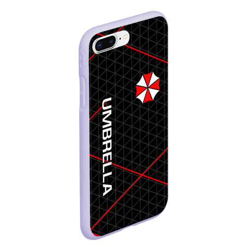 Чехол для iPhone 7Plus/8 Plus матовый Umbrella Corp, цвет светло-сиреневый - фото 3