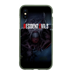 Чехол для iPhone XS Max матовый Resident evil 3 remake