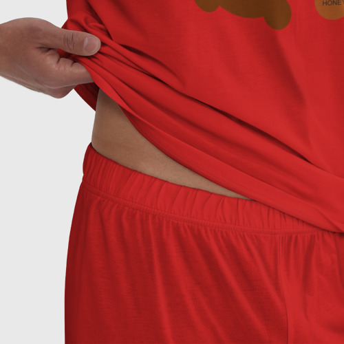 Мужская пижама хлопок Медвежонок Дрю, цвет красный - фото 6