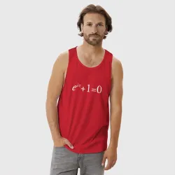 Мужская майка хлопок e^?i + 1 = 0, Тождество Эйлера - фото 2