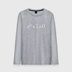 Мужской лонгслив хлопок e^?i + 1 = 0, Тождество Эйлера