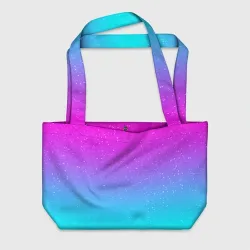 Пляжная сумка 3D Neon space