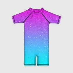 Детский купальный костюм 3D Neon space