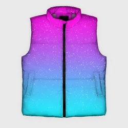 Мужской жилет утепленный 3D Neon space
