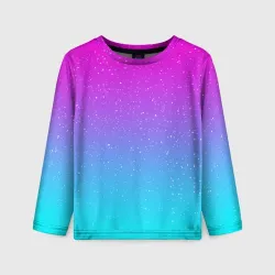 Детский лонгслив 3D Neon space