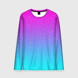 Мужской лонгслив 3D Neon space
