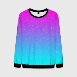 Мужской свитшот 3D Neon space