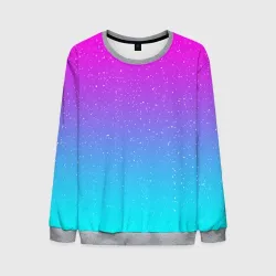 Мужской свитшот 3D Neon space