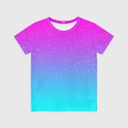 Детская футболка 3D Neon space