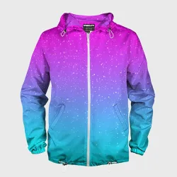 Мужская ветровка 3D Neon space