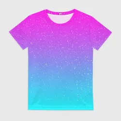 Женская футболка 3D Neon space