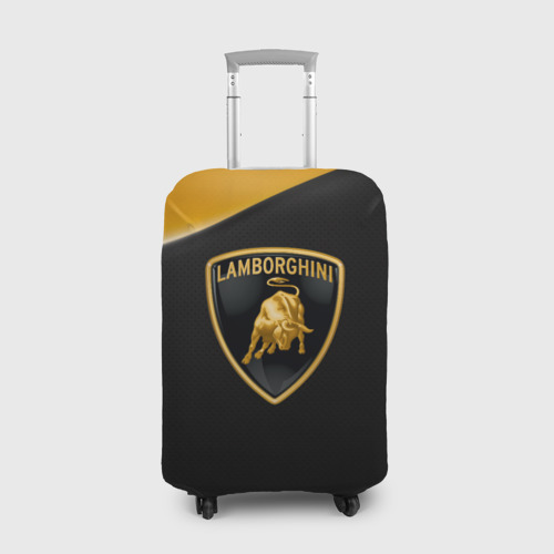 Чехол для чемодана с принтом Lamborghini, вид спереди №1