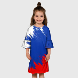 Детское платье 3D Россия триколор - фото 2