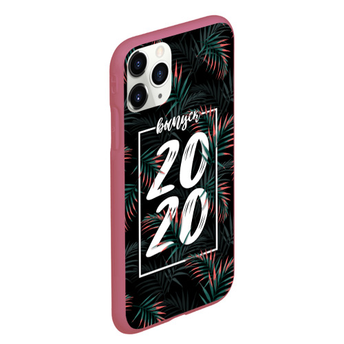 Чехол для iPhone 11 Pro Max матовый Выпуск 2020, цвет малиновый - фото 3