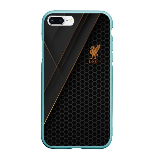 Чехол для iPhone 7Plus/8 Plus матовый Liverpool F.C, цвет мятный