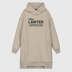 Платье-худи хлопок I`m a lawyer