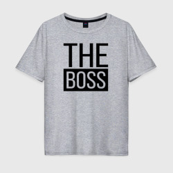 Мужская футболка хлопок Oversize The boss