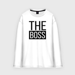 Мужской лонгслив oversize хлопок The boss