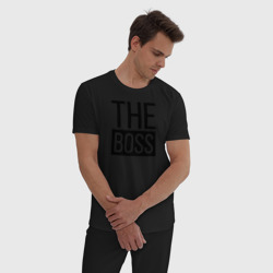 Мужская пижама хлопок The boss - фото 2