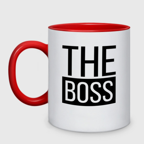Кружка двухцветная The boss
