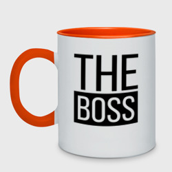 Кружка двухцветная The boss