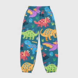 Женские джоггеры оверсайз 3D Арт с динозаврами