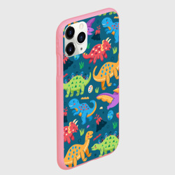 Чехол для iPhone 11 Pro Max матовый Арт с динозаврами - фото 2