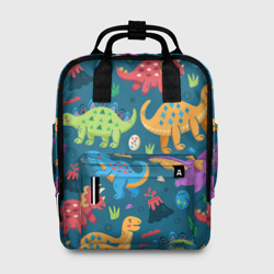 Сумка-рюкзак 3D Арт с динозаврами