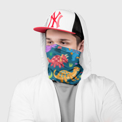 Бандана-труба 3D Арт с динозаврами - фото 2