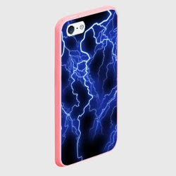 Чехол для iPhone 5/5S матовый Молния neon - фото 2