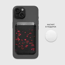 Картхолдер Magsafe магнитный Красная сакура - фото 2