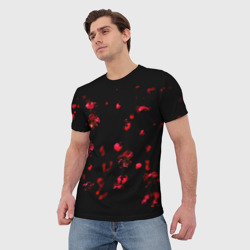 Мужская футболка 3D Красная сакура - фото 2