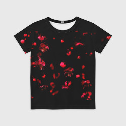 Детская футболка 3D Красная сакура