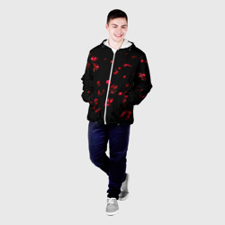 Мужская куртка 3D Красная сакура - фото 2