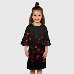 Детское платье 3D Красная сакура - фото 2