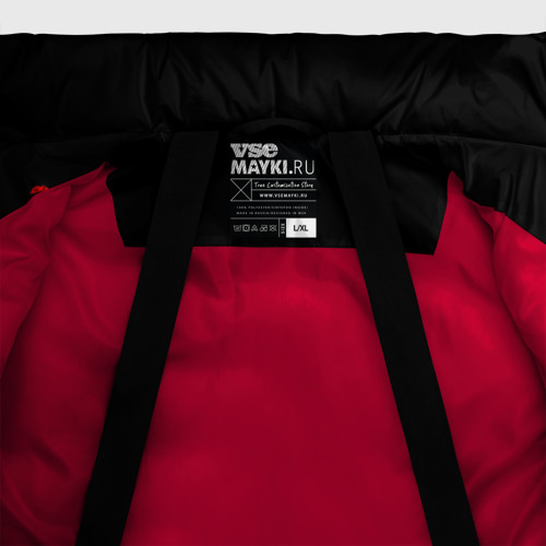 Мужская зимняя куртка 3D Красная сакура, цвет красный - фото 7