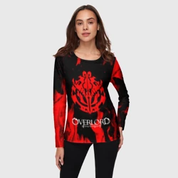 Женский лонгслив 3D Красный огонь оверлорд - фото 2