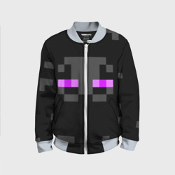 Детский бомбер 3D Minecraft Enderman face