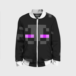 Детский бомбер 3D Minecraft Enderman face