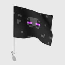 Флаг для автомобиля Minecraft Enderman face