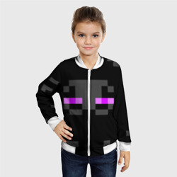 Детский бомбер 3D Minecraft Enderman face - фото 2