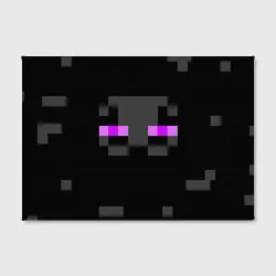 Холст прямоугольный Minecraft Enderman face - фото 2
