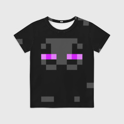 Детская футболка 3D Minecraft Enderman face