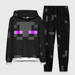 Мужской костюм с толстовкой 3D Minecraft Enderman face